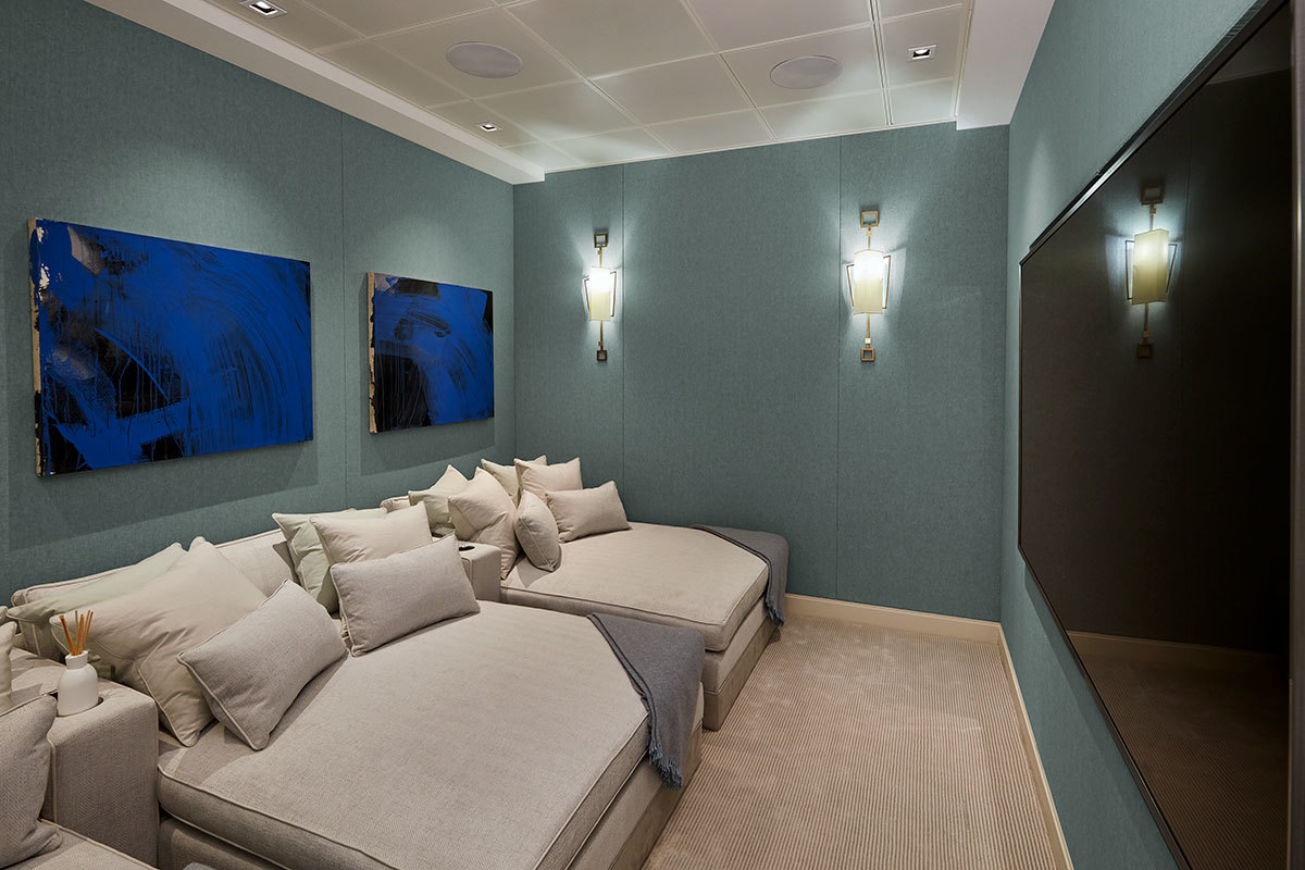 Fabric Walling London 8 Home Cinema